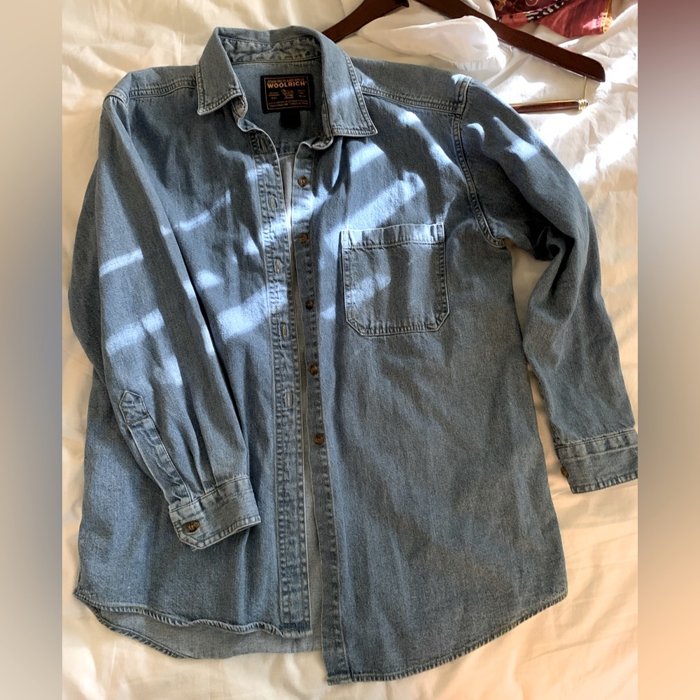 Vintage Woolrich denim button down top